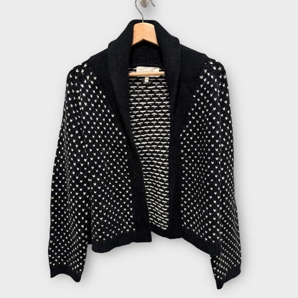 THE GREAT. Black and White Patterned Cardigan - Picture 4 of 11